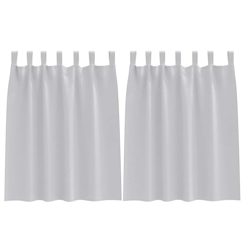 Tende oscuranti VidaXL con anelli 2 pz grigio chiaro 140 x 140 cm