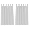 Vidaxl zwart-out gordijnen met ringen 2 pcs bleekgrijs 175 x 140 cm