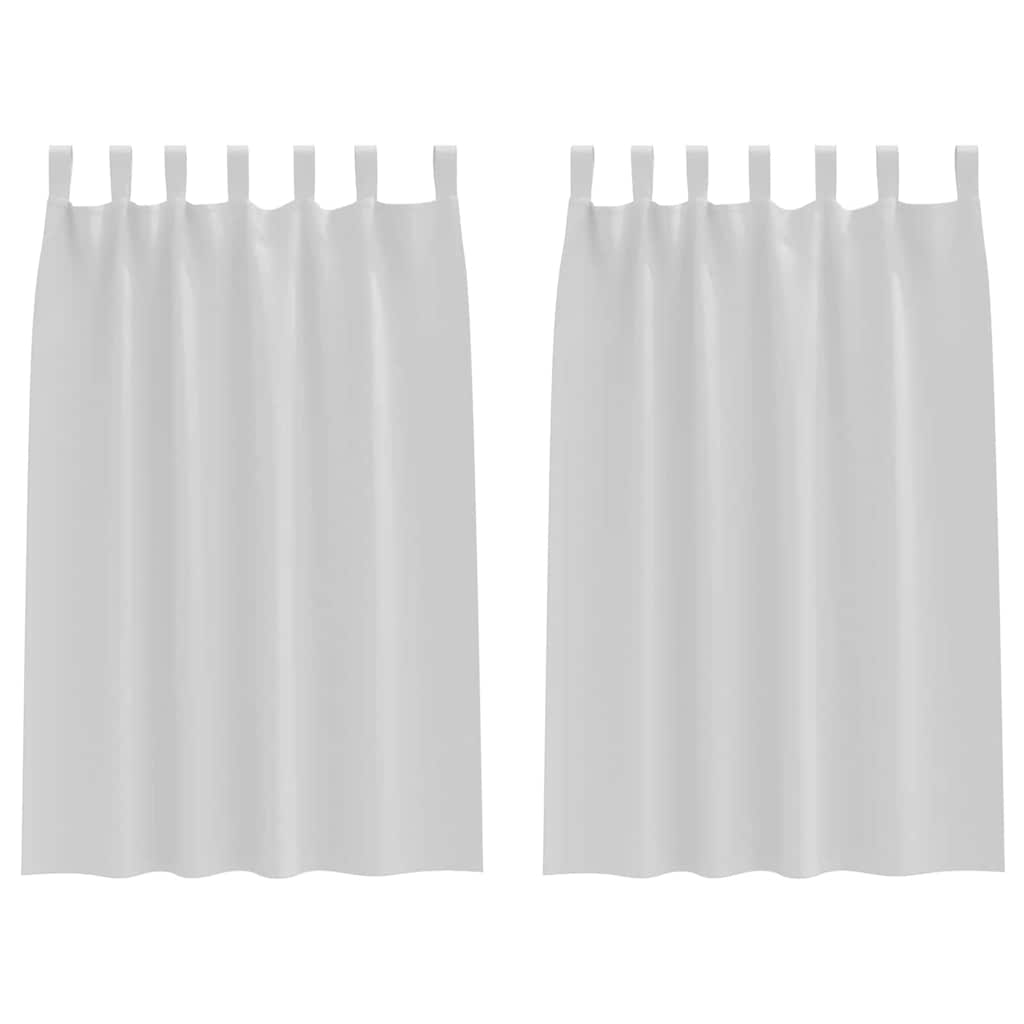 Tende oscuranti Vidaxl con anelli 2 pz grigio chiaro 175 x 140 cm