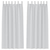Vidaxl cortinas opacas con anillas 2 piezas gris pálido 260 x 140 cm