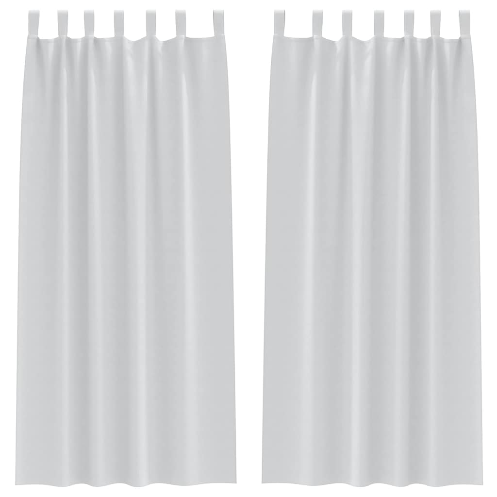 Tende oscuranti Vidaxl con anelli 2 pz grigio chiaro 260 x 140 cm