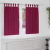Tende oscuranti Vidaxxl con anelli 2 pezzi rosso vino 140 x 140 cm
