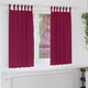 Tende oscuranti VidaXL con anelli 2 pezzi rosso vino 175 x 140 cm