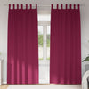 VidaXL cortinas opacas con anillas 2 uds rojo vino 225 x 140 cm