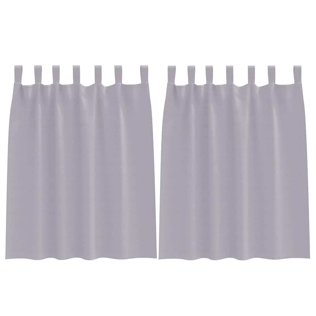 Tende oscuranti Vidaxxl con anelli 2 pezzi grigio metallo 140 x 140 cm