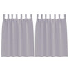 Vidaxl zwart-out gordijnen met ringen 2 pcs metaalgrijs 140 x 140 cm