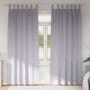 Vidaxl zwart-out gordijnen met ringen 2 pcs metaalgrijs 245 x 140 cm