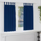 Tende oscuranti Vidaxl con anelli 2 pezzi blu scuro 175 x 140 cm