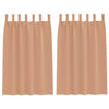 Tende oscuranti Vidaxl con anelli 2 pezzi marrone chiaro 175 x 140 cm
