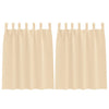 Vidaxl zwart-out gordijnen met ringen 2 pcs crème 140 x 140 cm