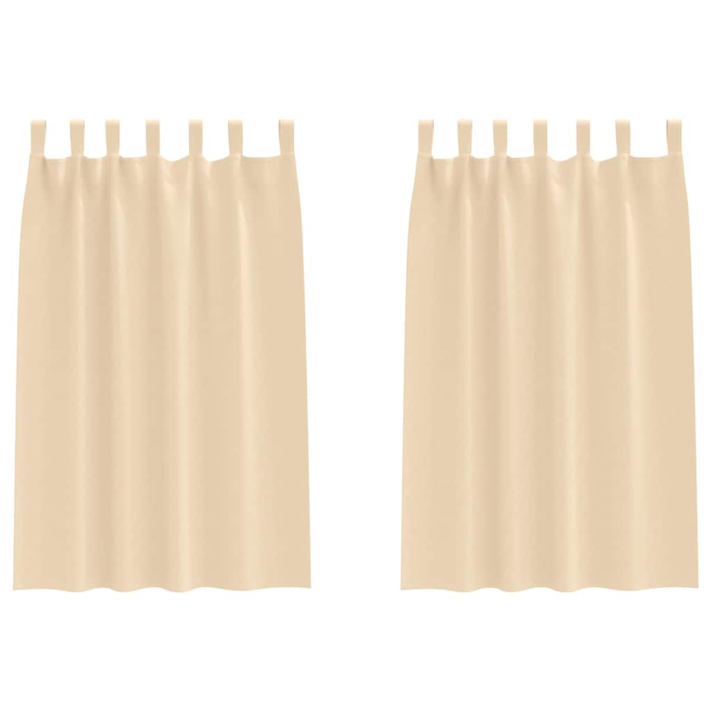 Tende oscuranti Vidaxxl con anelli 2 pezzi crema 175 x 140 cm