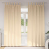 Vidaxl zwart-out gordijnen met ringen 2 pcs crème 225 x 140 cm