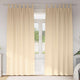 VidaXL cortinas opacas con anillas 2 uds crema 245 x 140 cm
