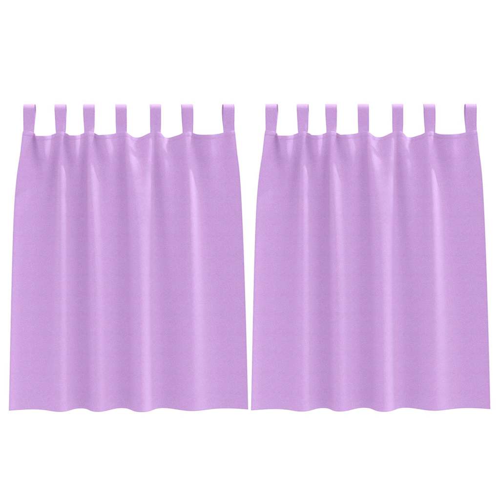 Tende oscuranti Vidaxl con anelli 2 pz viola 140 x 140 cm