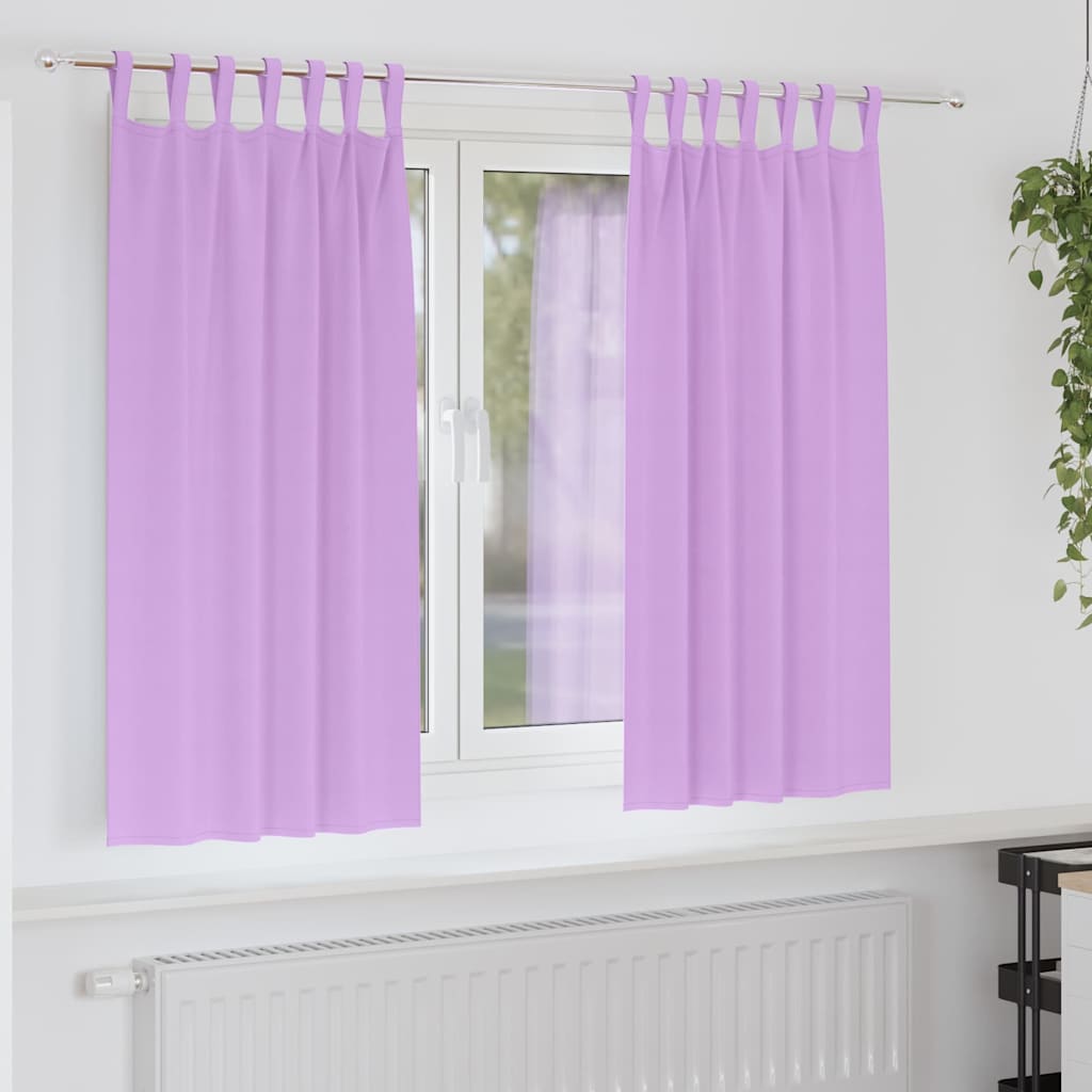 Tende oscuranti Vidaxl con anelli 2 pz viola 175 x 140 cm
