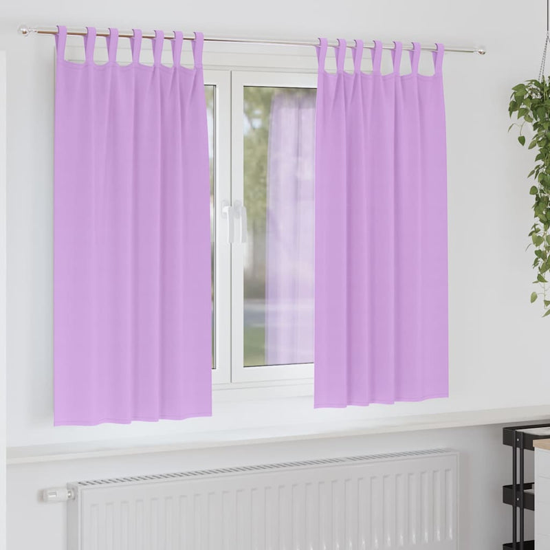 Tende oscuranti Vidaxl con anelli 2 pz viola 175 x 140 cm