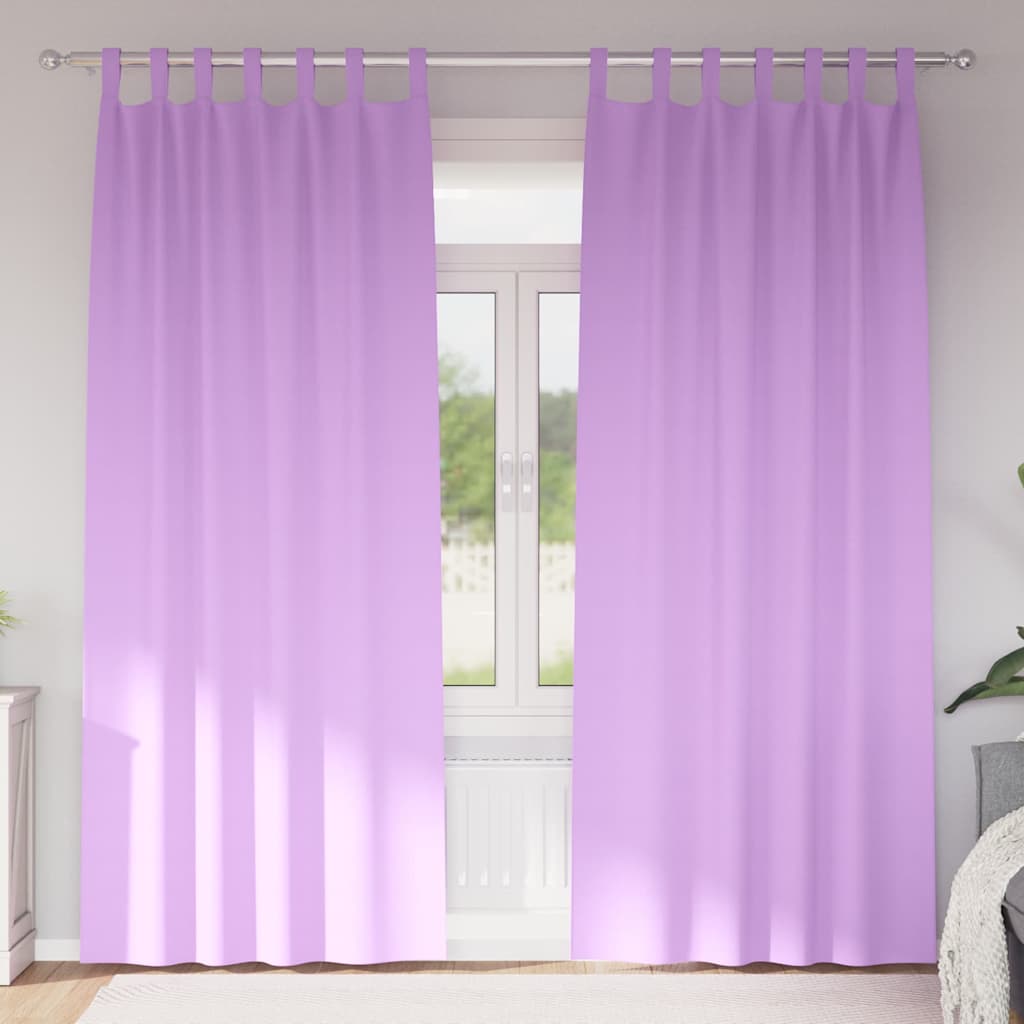 Tende oscuranti Vidaxl con anelli 2 pz viola 225 x 140 cm