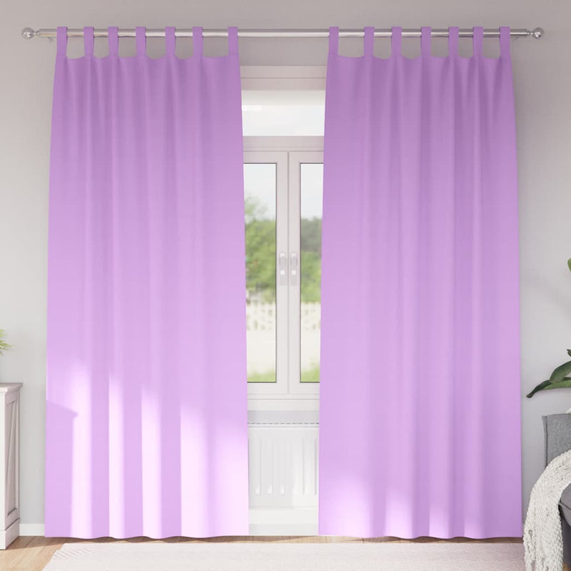 Tende oscuranti Vidaxl con anelli 2 pz viola 225 x 140 cm