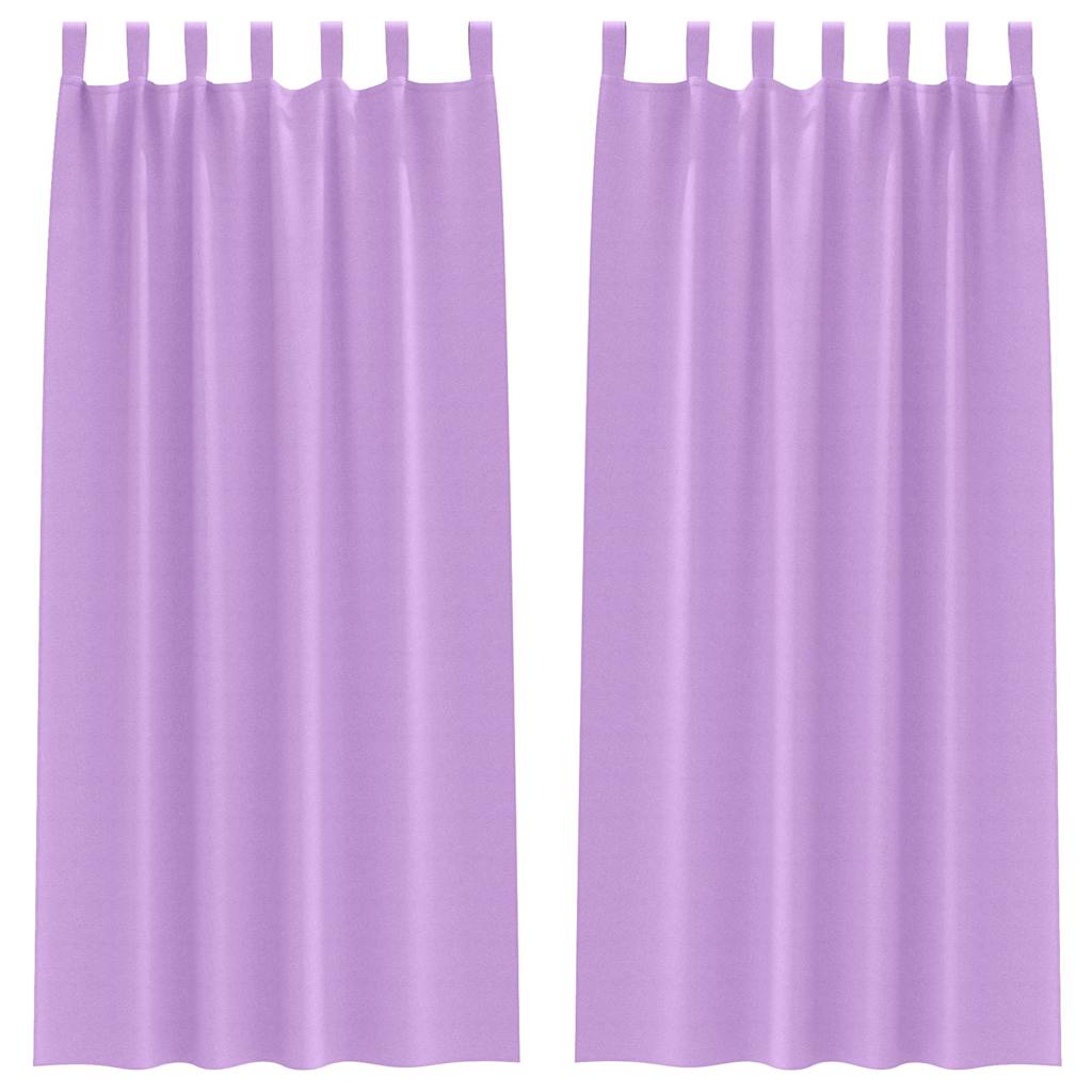 Tende oscuranti Vidaxl con anelli 2 pz viola 245 x 140 cm