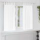Tende oscuranti Vidaxxl con anelli 2 pezzi bianco puro 175 x 140 cm