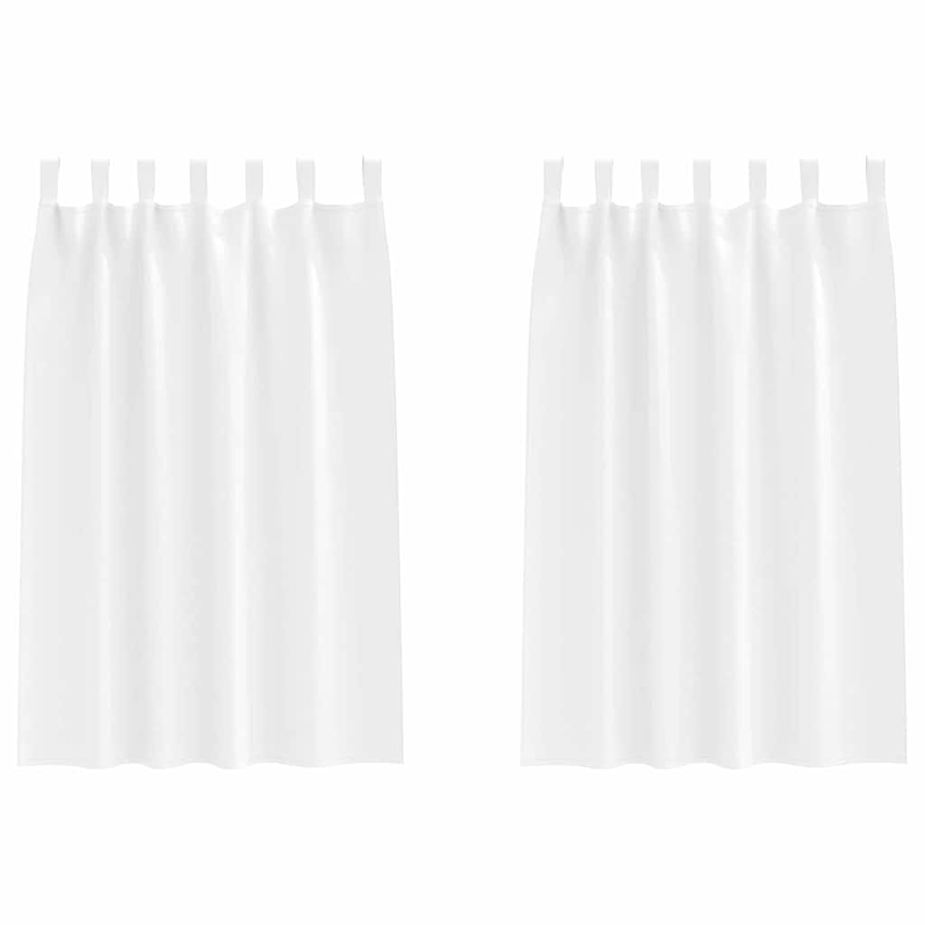 Tende oscuranti Vidaxxl con anelli 2 pezzi bianco puro 175 x 140 cm