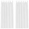VidaXL cortinas opacas con anillas 2 unidades blanco puro 225 x 140 cm