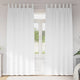 Vidaxl zwart-out gordijnen met ringen 2 pcs puur wit 245 x 140 cm