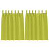 Vidaxl zwart-out gordijnen met ringen 2 pcs groen 140 x 140 cm