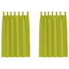 VidaXL cortinas opacas con anillas 2 unidades verde 175 x 140 cm