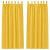 Vidaxl zwart-out gordijnen met ringen 2 pcs mosterdgeel 245 x 140 cm