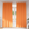 VidaXL cortinas opacas con anillas 2 piezas naranja brillante 245 x 140 cm