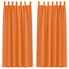 Vidaxl zwart-out gordijnen met ringen 2 pcs feloranje 245 x 140 cm