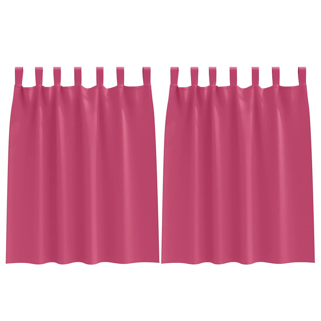 Tende oscuranti Vidaxl con anelli 2 pz rosa acceso 140 x 140 cm