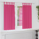 Vidaxl cortinas opacas con anillas 2 piezas rosa brillante 175 x 140 cm