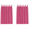 Vidaxl zwart-out gordijnen met ringen 2 pcs felroze 175 x 140 cm