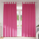 Vidaxl cortinas opacas con anillas 2 piezas rosa brillante 260 x 140 cm