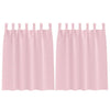 Vidaxl zwart-out gordijnen met ringen 2 pcs babyroze 140 x 140 cm