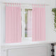 Vidaxl cortinas opacas con anillas 2 piezas rosa bebé 175 x 140 cm