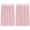 Vidaxl zwart-out gordijnen met ringen 2 pcs babyroze 175 x 140 cm