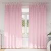 Vidaxl zwart-out gordijnen met ringen 2 pcs babyroze 225 x 140 cm