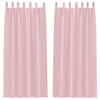 Tende oscuranti Vidaxl con anelli 2 pezzi rosa baby 245 x 140 cm