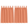 Vidaxl zwart-out gordijnen met ringen 2 pcs terracotta 140 x 140 cm