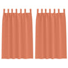 Vidaxl zwart-out gordijnen met ringen 2 pcs terracotta 175 x 140 cm