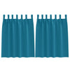 Vidaxl zwart-out gordijnen met ringen 2 pcs turquoise 140 x 140 cm