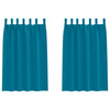 Vidaxl zwart-out gordijnen met ringen 2 pcs turquoise 175 x 140 cm