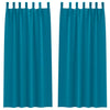 Tende oscuranti Vidaxxl con anelli 2 pezzi turchese 260 x 140 cm