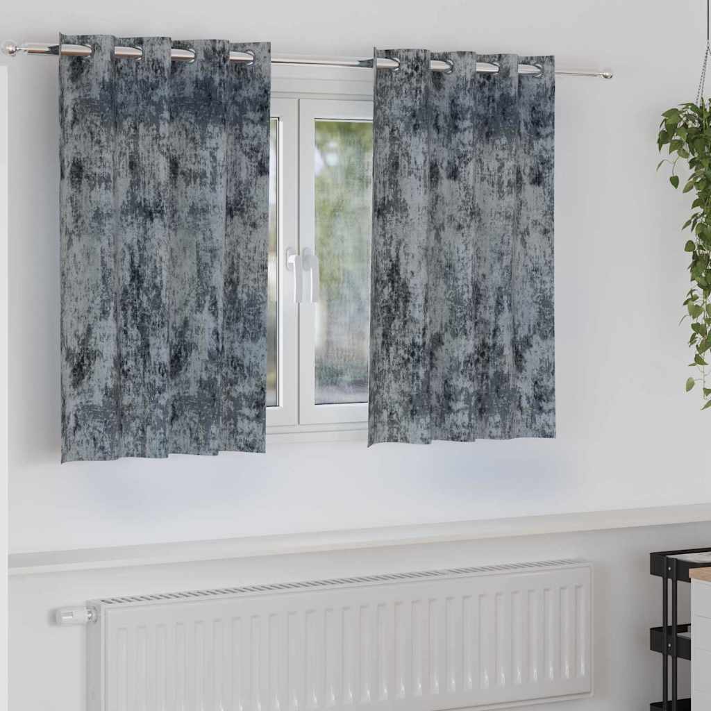 Tende in velluto VidaXL 2 pezzi grigio argento 140 x 140 cm velluto