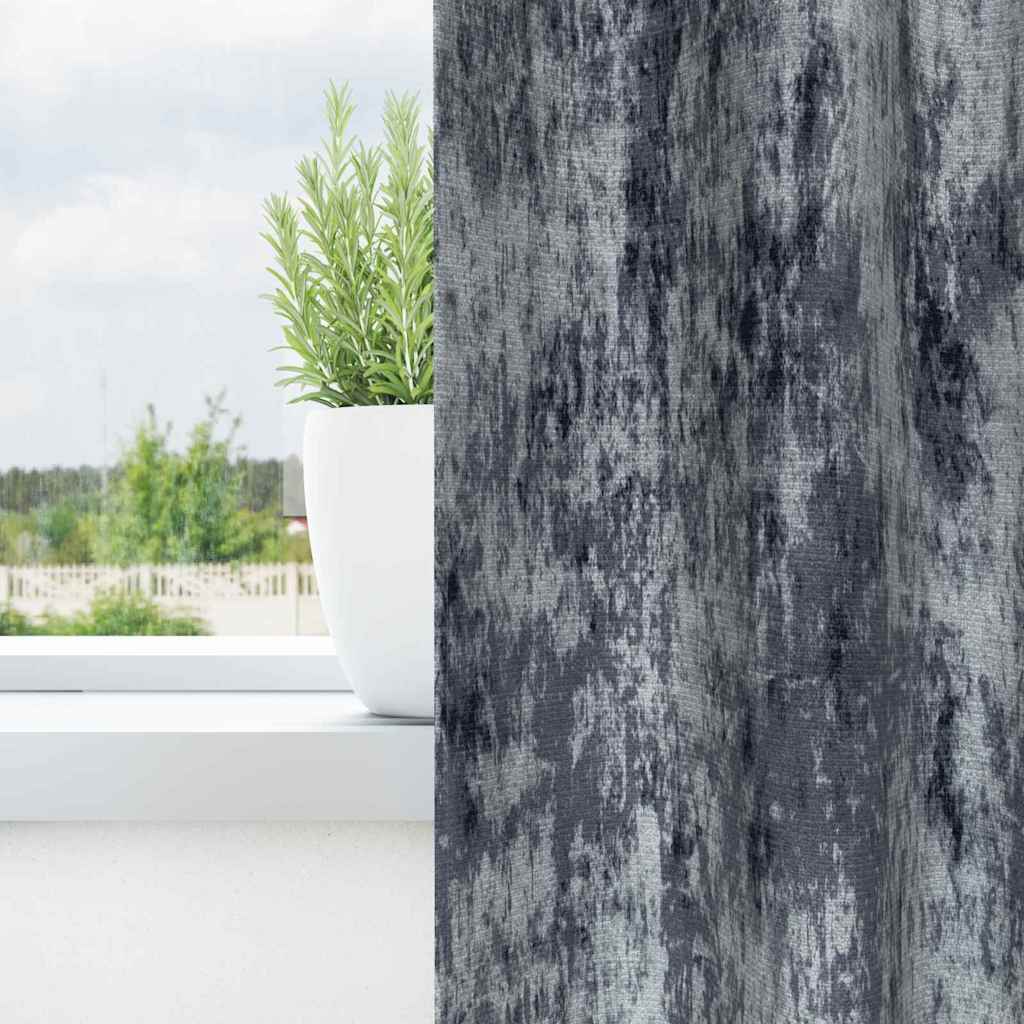 Tende in velluto VidaXL 2 pezzi grigio argento 245 x 140 cm velluto