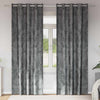 Vidaxl velvet gordijnen met gordijnen 2 pcs grijs 260 x 140 cm fluweel