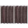 Vidaxl velvet gordijnen met gordijnen 2 pcs bruin 140 x 140 cm fluweel